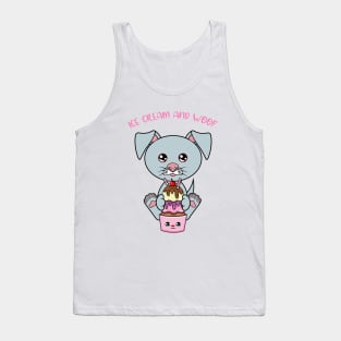 All I Need is ice cream and dogs, ice cream and dogs Tank Top
